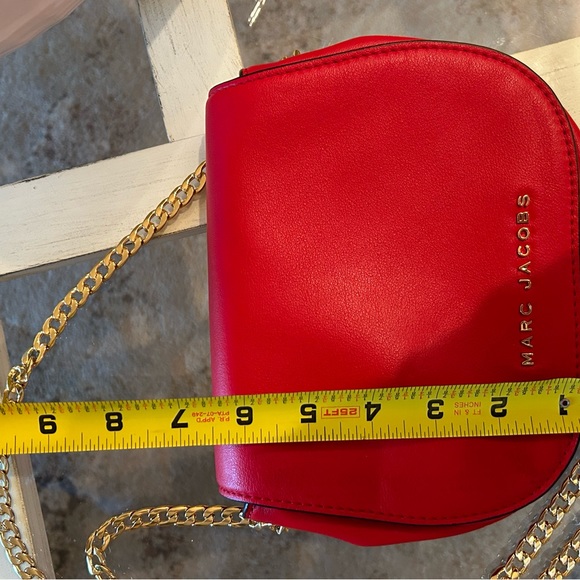Marc Jacobs Red Leather Gold Chain Bag - Picture 7 of 15